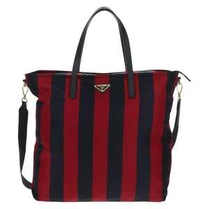 Prada Nylon Tote Bag Red